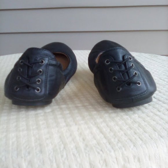 Lucky Brand ECHO Women's Ballet Flats Leather Black size 11 EUC - Picture 4 of 9